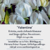 Luktärten ’Valentine’ etikett
